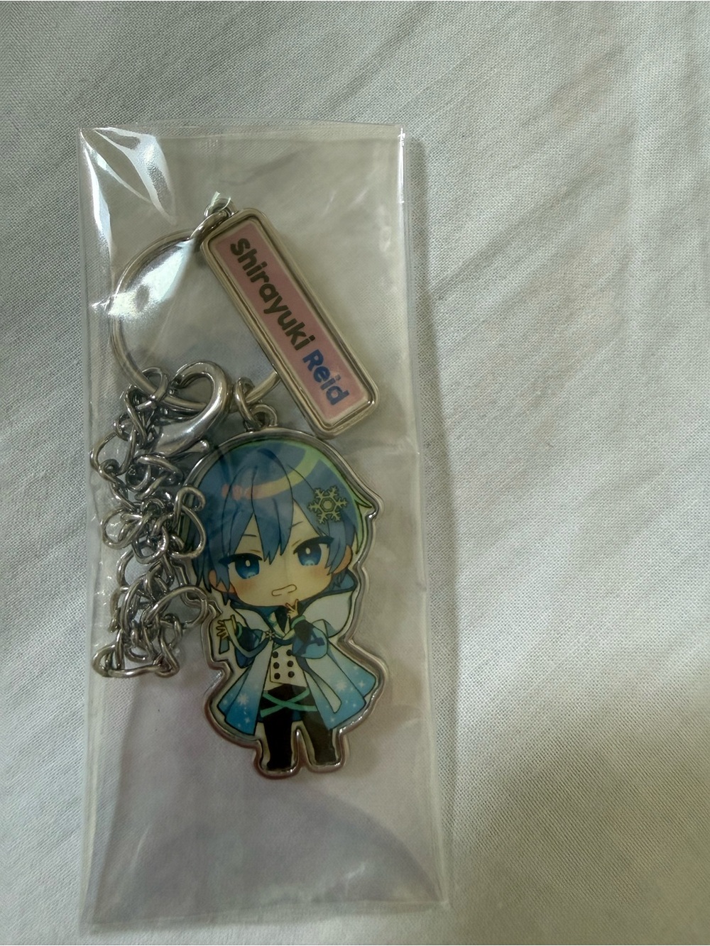Shirayuki Reid Neoporte vtuber metallic charm keychain